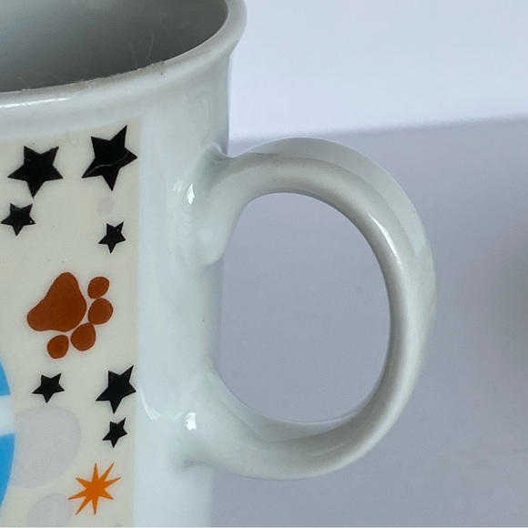 Childrens Baby Dish Set Dog Ceramic 3 Piece Cup Bowl Plate The Piggy Story Puppy - Picture 13 of 16